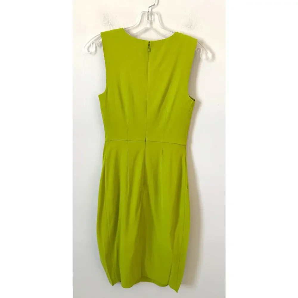 Universal Standard Sheath Rayon Midi Dress Green Size 0-00 NEW